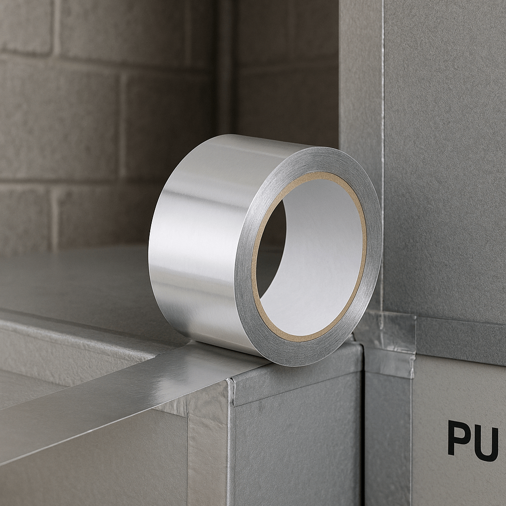 02 Unidades de Fita Adesiva Aluminizada Bopp 48mm x 50mts