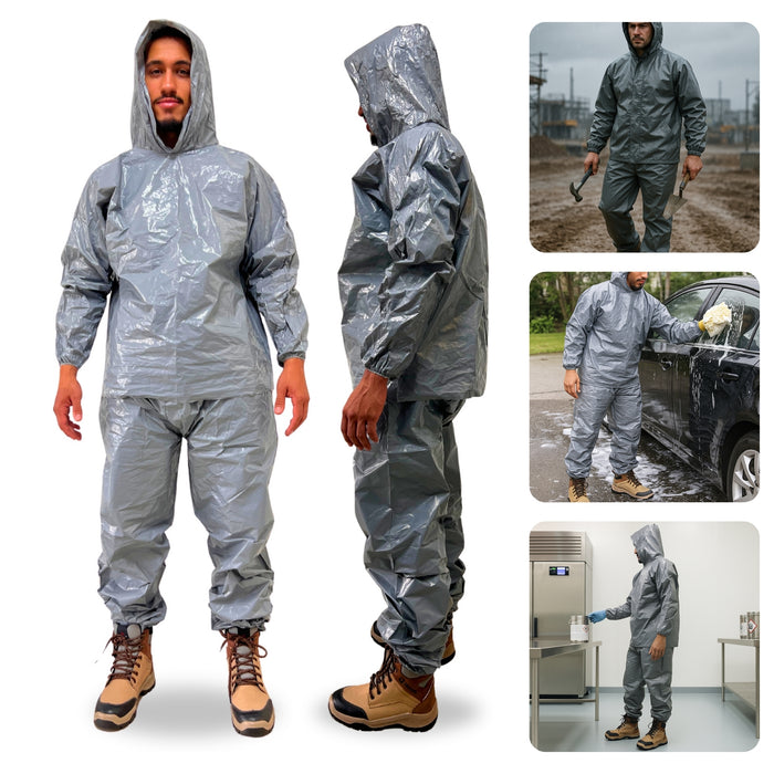 Conjunto Calça e Jaqueta Impermeável Termolaminada Aprovado para Químicos  - CON00155