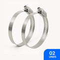 Abraçadeira Aço Inox 04 Pol. 100mm (02 Unds)