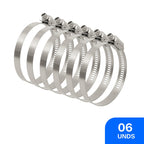 Abraçadeira Aço Inox 04 Pol. 100mm (06 Unds)