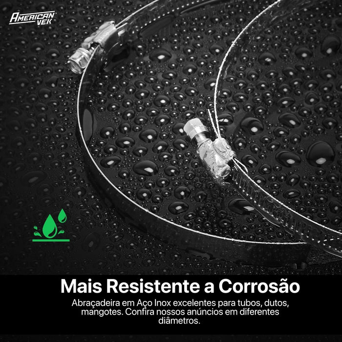 Abraçadeira Aço Inox 4 Pol. 100mm