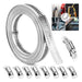 Abraçadeira Aço Inox em Rolo de 3mts com 8 Clips