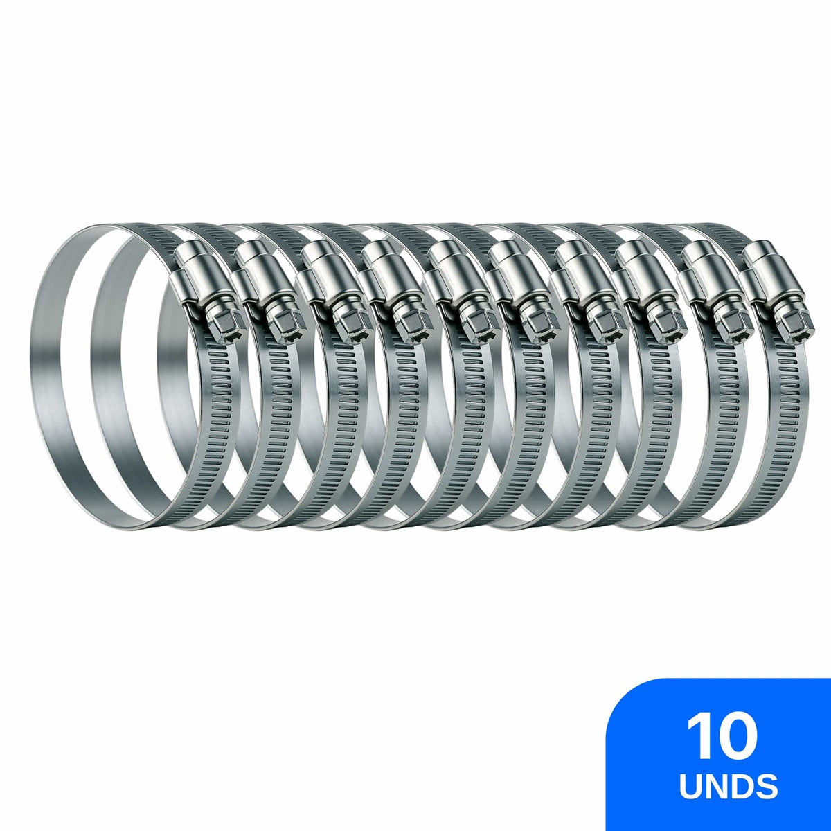 Abraçadeira em Aço Carbono de 4 Pol. 100mm (10 Unds)