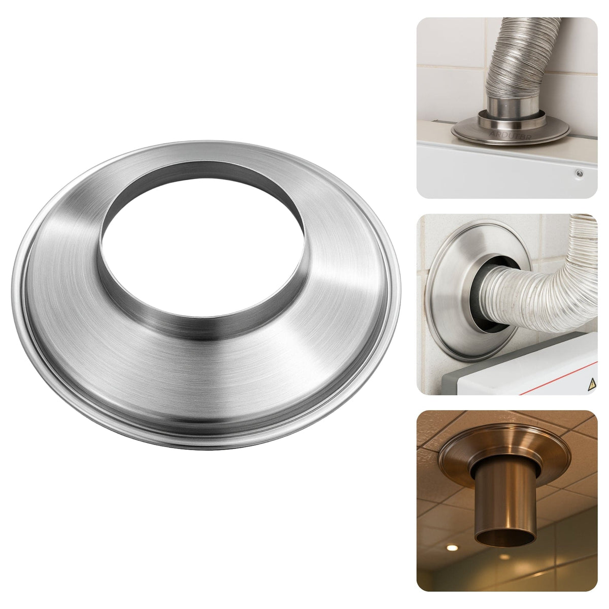 Acabamento Aro de Arremate 100mm - Dutos, Chaminés, Aquecedor