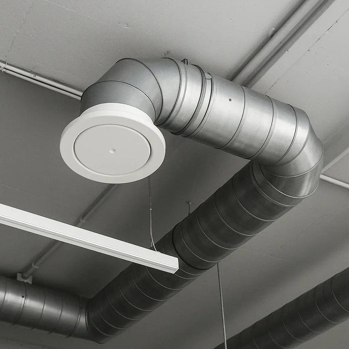 Acabamento Difusor de Ar Redondo Fixação Mola -  100mm