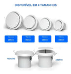 Acabamento Difusor de Ar Redondo Fixação Mola -  100mm