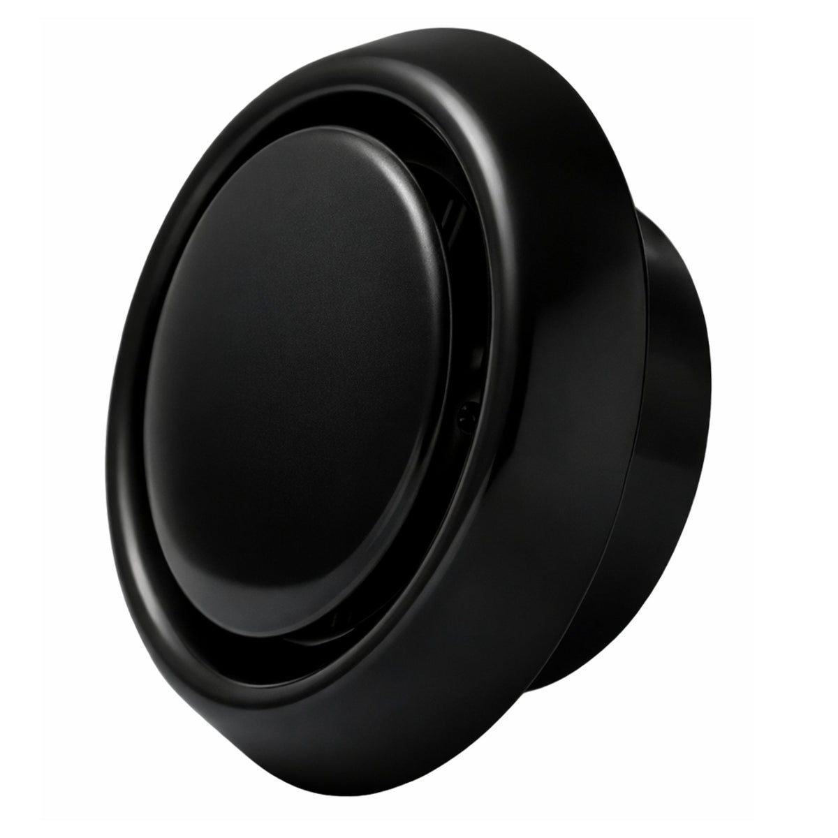 Acabamento Difusor de Ar Redondo Preto 150mm - PAV C