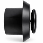 Acabamento Difusor de Ar Redondo Preto 150mm - PAV C