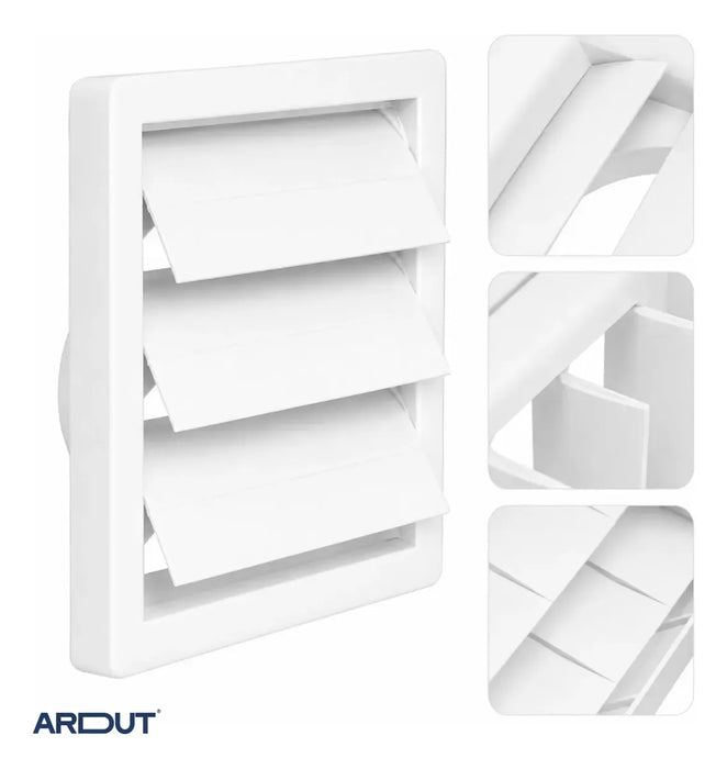 Acabamento Saida De Ar Grade Grelha Auto Fechante 150mm 6 Polegadas