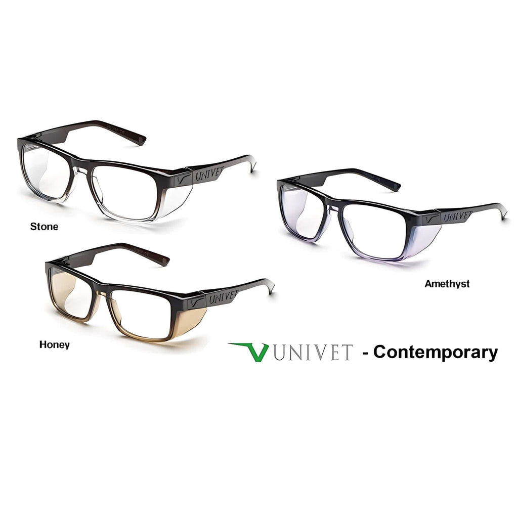 Armação Oculos de Proteção Para Lentes de Grau Modelo Italiano Univet 571 - Preto e Cinza