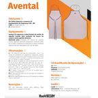 Avental de Cozinha Térmico Até 250ºC 90 x 70cm RIO186 CA37995