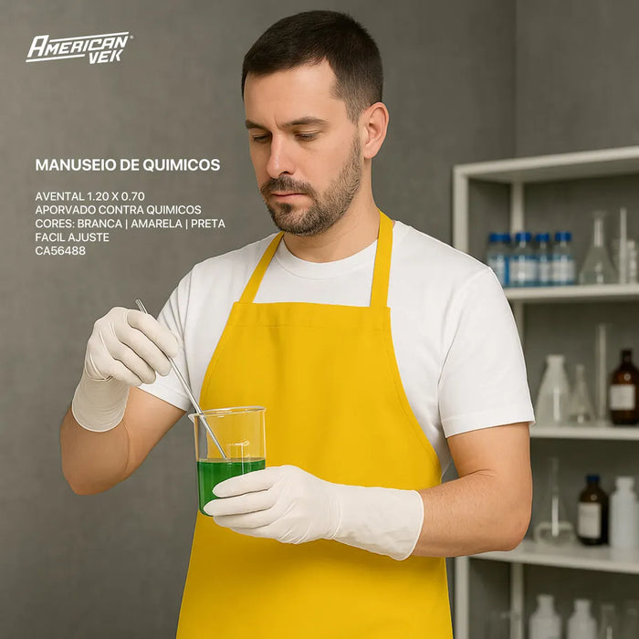 Avental de Segurança Químico em Nylon Impermeável 1,20 x 0,70 | CA46468