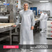 Avental em Polietileno com Fitilho 120x60 100 Unidades - Ideal para Frigoríficos, Indústrias Alimentícias, Laboratórios e Clínicas