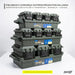 Caixa Organizadora FieldBox Tactical 16L Americanvek – Estanque Verde Militar | ABS Reforçado, Vedação e Fechos Metálicos Verde