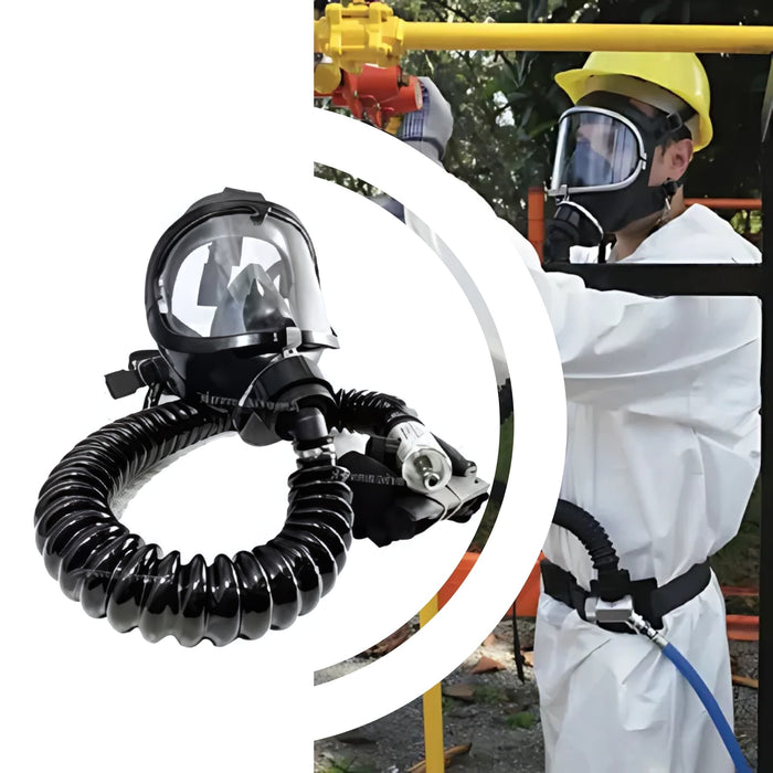 Cavalete Ar Mandado 3U com Máscara de Fluxo Contínuo e Mangueira Empatada de 10 Metros