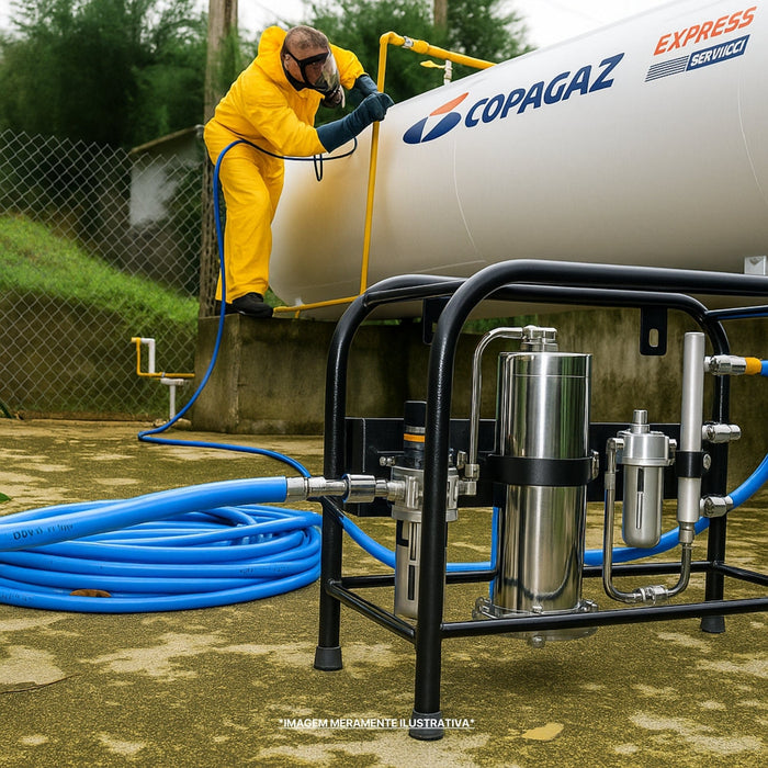 Cavalete Filtrante para Ar Mandado Com Filtro de Carvão Ativado - 3 Usuários