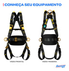 Cinto de Segurança 4 Pontos Antichamas em Aramida Vicsa VIC20829 Suporta até 140kg - CA36792