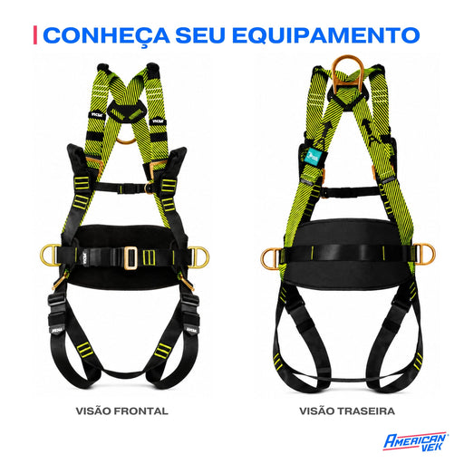 Cinto de Segurança 4 Pontos Com Apoio Lombar Suporta até 140kg - CA35613 - Vicsa VIC20529