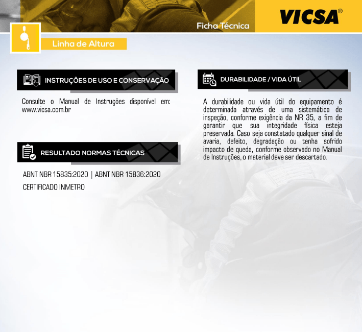 Cinto de Segurança Paraquedista 5 Pontos Vicsa VIC20420 - CA36746