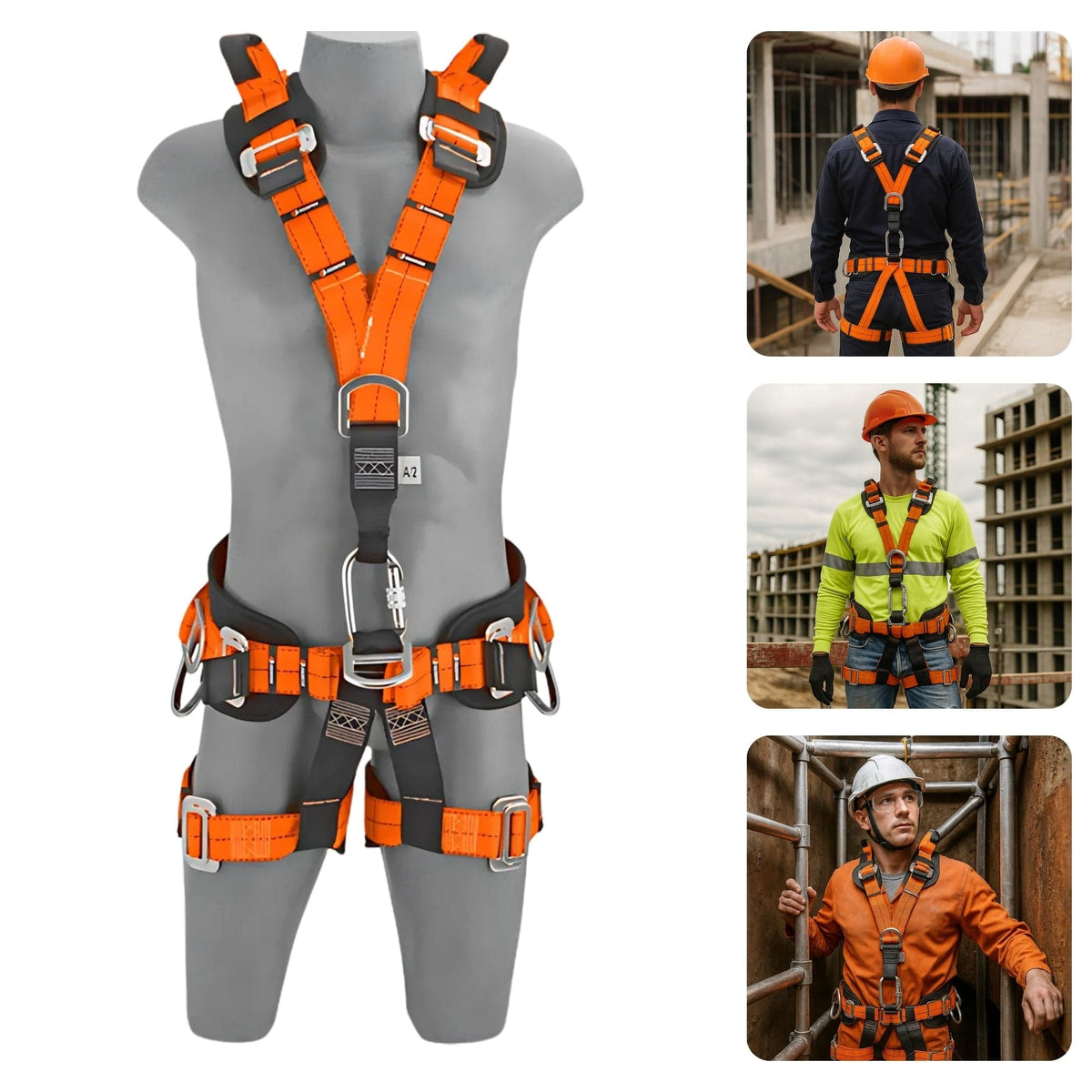 Cinto Paraquedista 5 Pontos Dorsal / Frontal /  Posicionamento / Resgate / Espaço Confinado 3300003 AIR - Facintos | CA39134