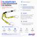 Cinturão de Altura 4 Pontos VIC20529 Com Talabarte Duplo Y ABS 55mm 1.4m VIC23605 - CA35613