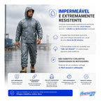 Conjunto Calça e Jaqueta Impermeável Termolaminada Aprovado para Chuva  - PA02594