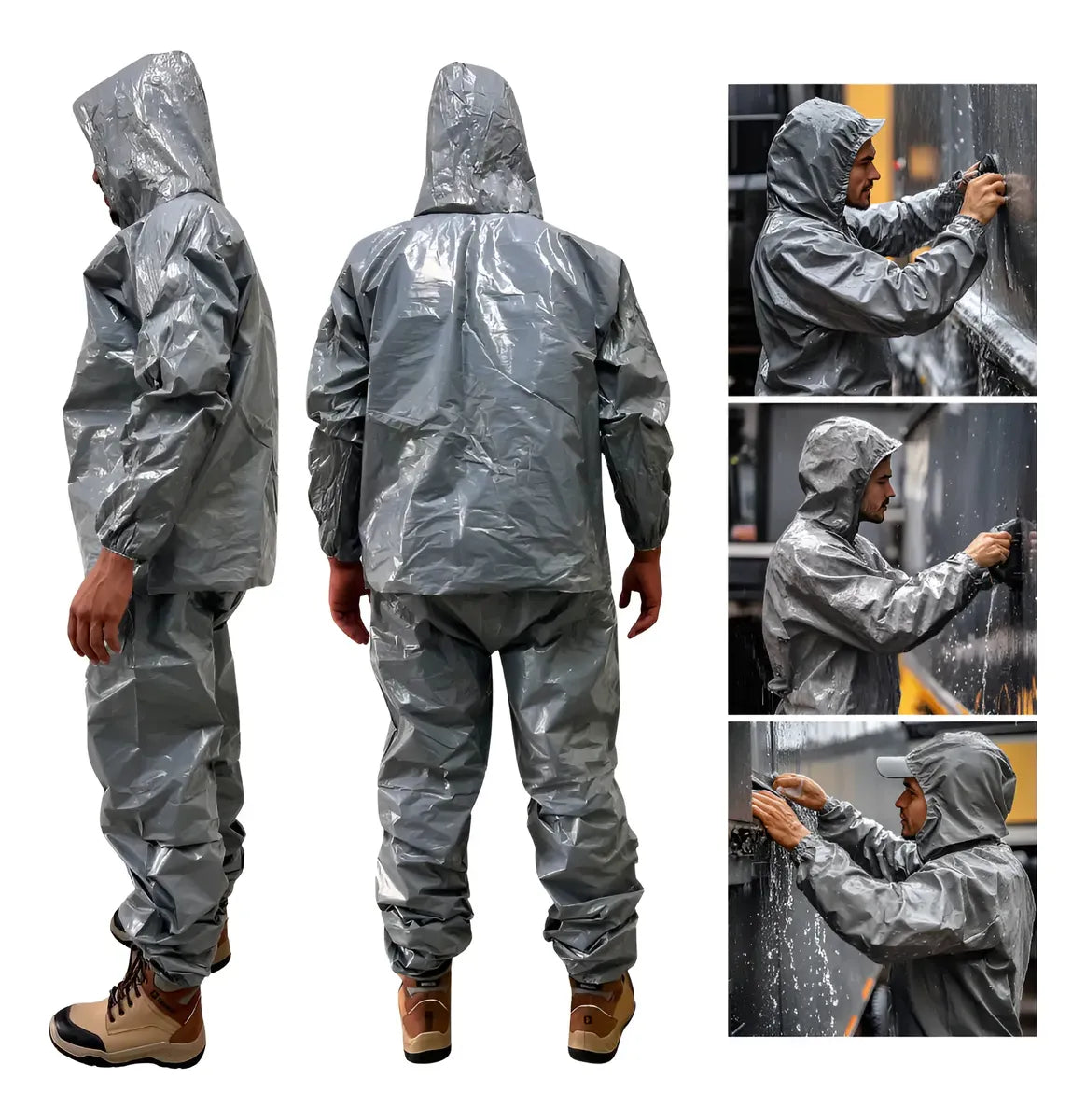 Conjunto Calça e Jaqueta Impermeável Termolaminada Aprovado para Chuva  - PA02594