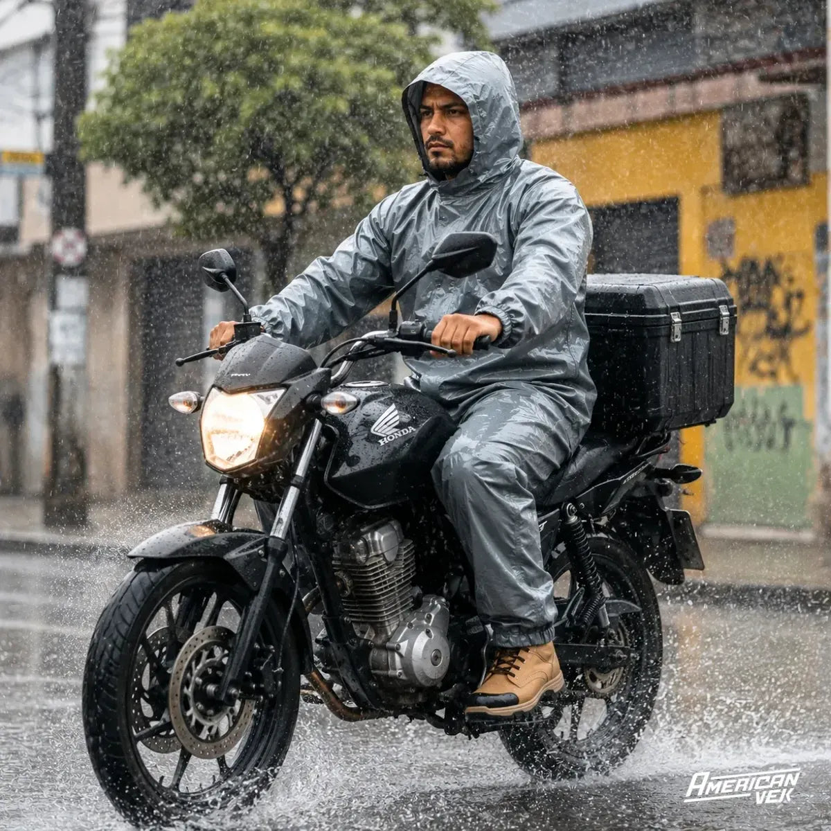 Conjunto Calça e Jaqueta Impermeável Termolaminada Aprovado para Chuva  - PA02594