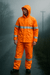 Conjunto Impermeável Laranja com Faixas Refletivas Nylon Emborrachado Vértice - CA28742 - Alta Visibilidade
