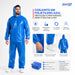 Conjunto Plástico Azul Impermeável C/ Elástico e Capuz – CON00109 | CA30354/30355