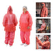 Conjunto Plástico Vermelho Impermeável C/ Elástico e Capuz – CON00011 | CA30354/30355