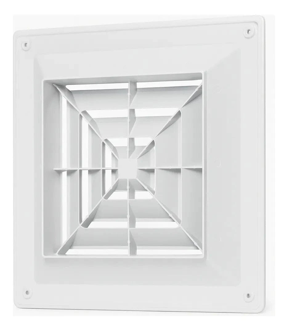 Difusor de Ar Quadrado Europeu T02 4 Vias Sem Registro - 300mm X 300mm
