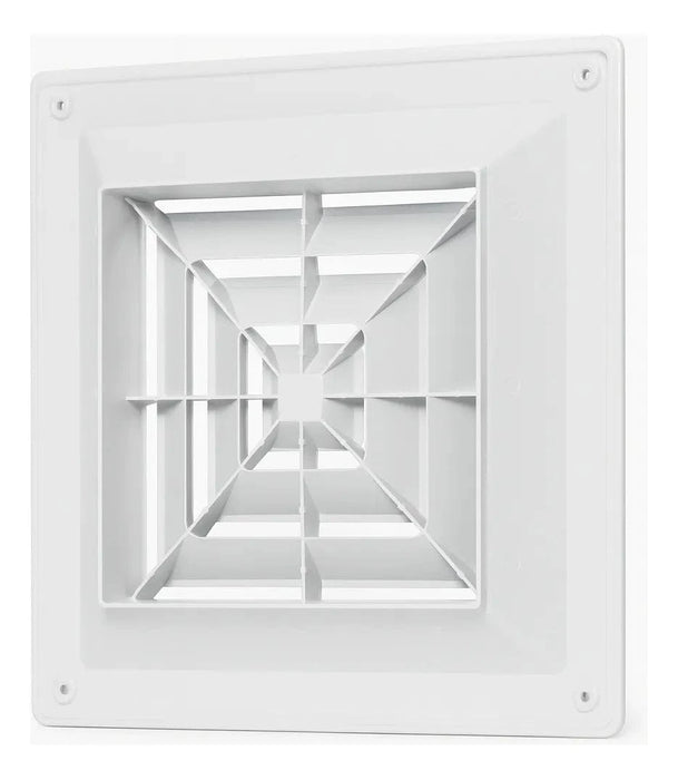 Difusor de Ar Quadrado Europeu T02 4 Vias Sem Registro - 300mm X 300mm