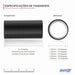 Duto Aluminizado Flexível com PVC Preto 100mm / 04 Pol - 05 Metros