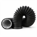 Duto Aluminizado Flexível com PVC Preto 100mm / 04 Pol - 05 Metros