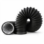 Duto Aluminizado Flexível com PVC Preto 100mm / 04 Pol - 05 Metros