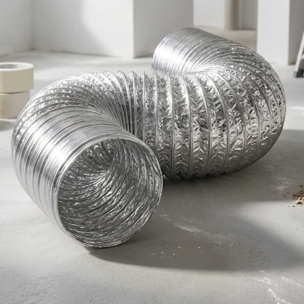 Duto Aluminizado Flexivel Sem Isolamento 100mm / 04 Pol - 05 Metros