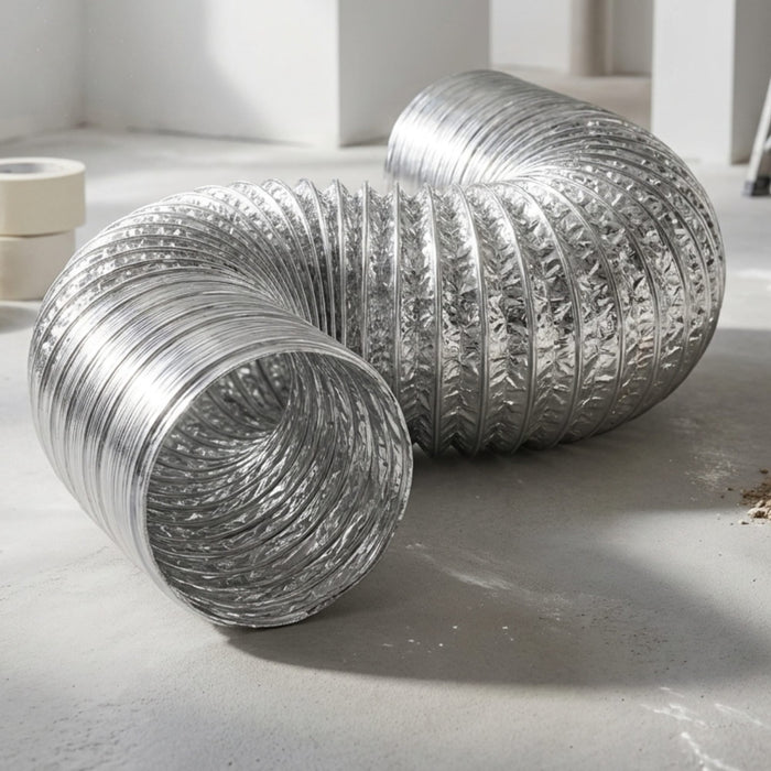 Duto Aluminizado Flexivel Sem Isolamento 100mm / 04 Pol - 05 Metros