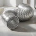 Duto Aluminizado Flexivel Sem Isolamento 100mm / 04 Pol - 05 Metros