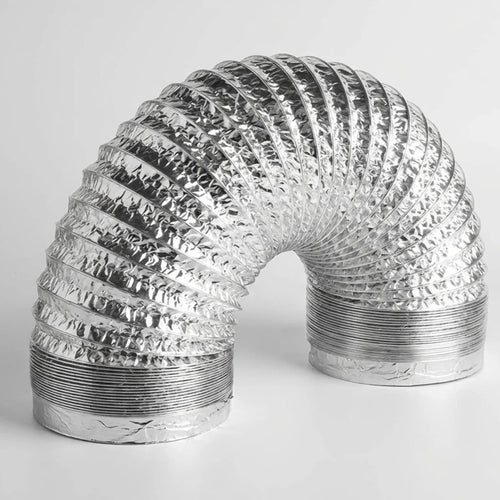 Duto Aluminizado Flexivel Sem Isolamento 100mm / 04 Pol - 05 Metros