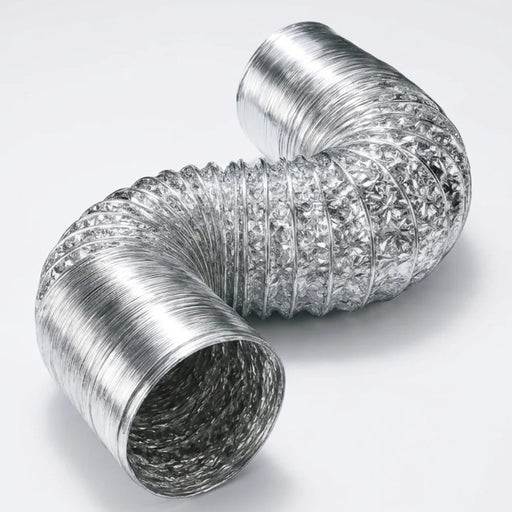 Duto Aluminizado Flexivel Sem Isolamento 100mm / 04 Pol - 05 Metros