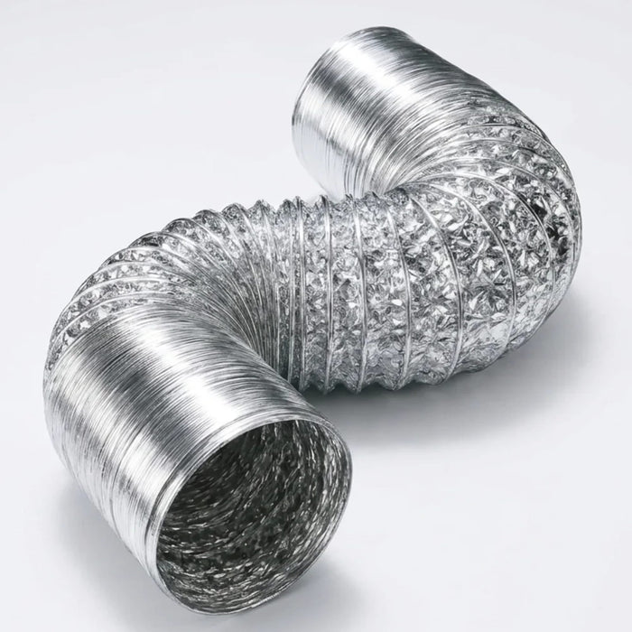 Duto Aluminizado Flexivel Sem Isolamento 100mm / 04 Pol - 05 Metros