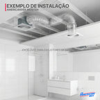 Duto Aluminizado Flexivel Sem Isolamento 100mm / 04 Pol - 05 Metros