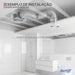 Duto Aluminizado Flexivel Sem Isolamento 100mm / 04 Pol - 05 Metros