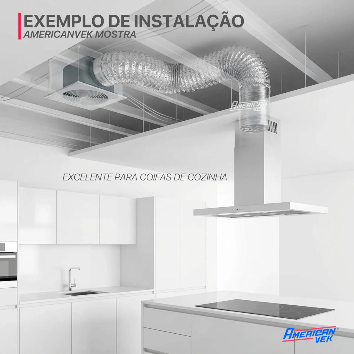Duto Aluminizado Flexivel Sem Isolamento 100mm / 04 Pol - 05 Metros
