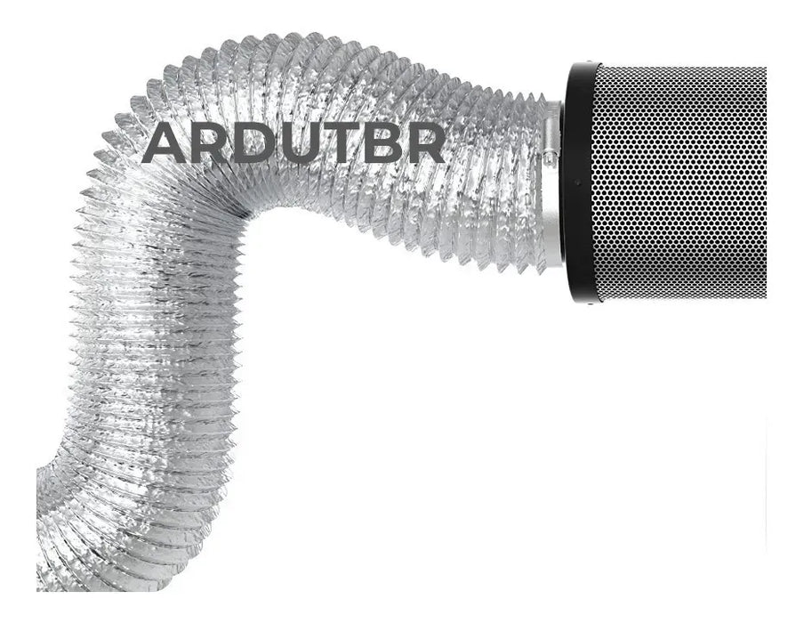 Duto Aluminizado Flexível Sem Isolamento 150mm / 06 Pol - 05 Metros