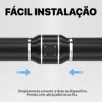Duto de 100mm / 04 Polegadas Preto Aluminizado Flexivel Sem Isolamento -  5 Metros - Sistema de Ventilação, Exaustão, Cozinhas, Banheiros, Ar Condicionados, Industriais