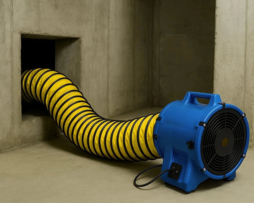 Duto de PVC Insuflador Exaustor de Ar Espaço Confinado 20cm 200mm - 10 Metros