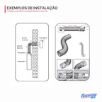 Duto Semiflexivel em Alumínio 063mm - 3 Metros