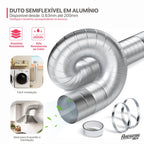 Duto Semiflexivel em Alumínio 063mm - 3 Metros